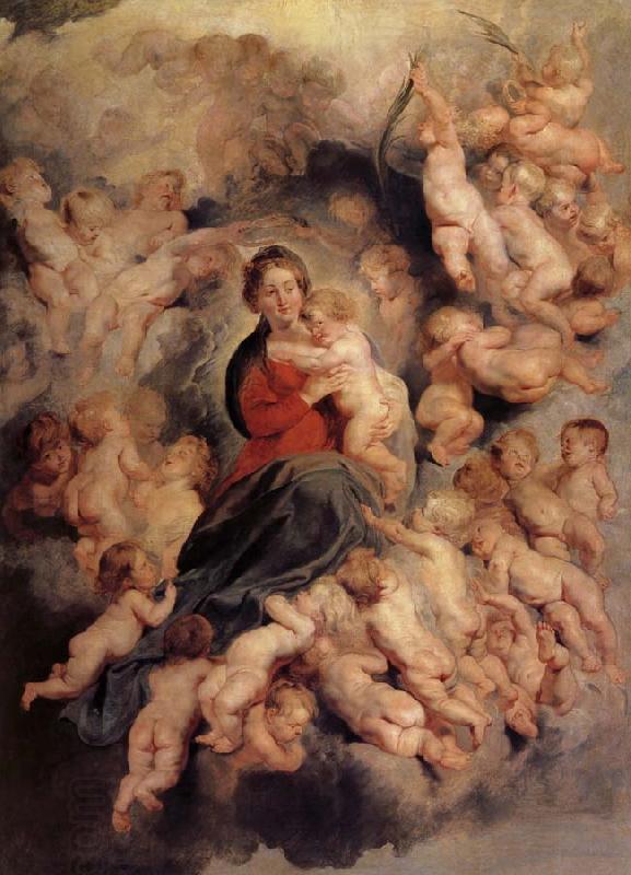 Peter Paul Rubens La Vierge a l'enfant entoure des saints Innocents China oil painting art